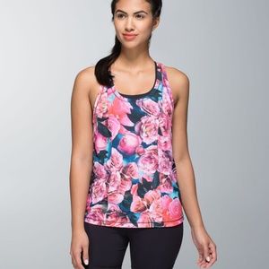 Lululemon Lightened Up Singlet Secret Garden Tank